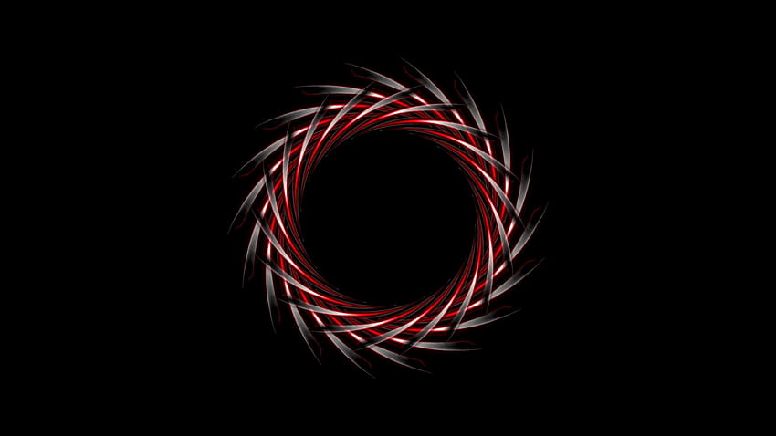 Абстрактен тъмночервен дизайн на лого на черен фон. Видео анимация, дизайн на черен фон HD тапет