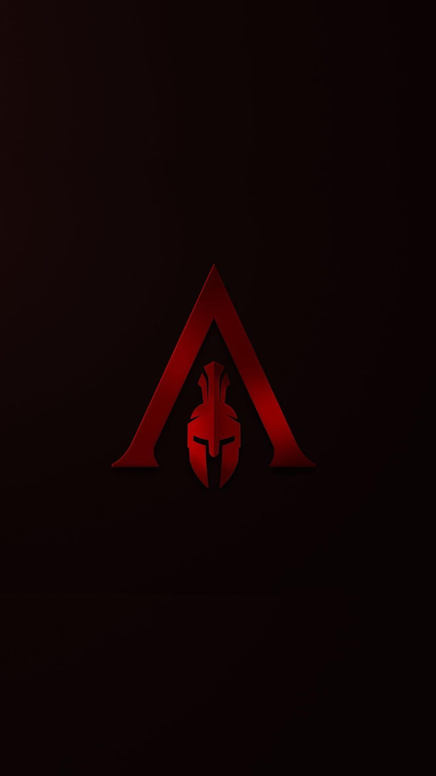 Assassin's Creed Odyssey, spartan, red, minimal, 1080x1920, assassin creed android HD phone wallpaper