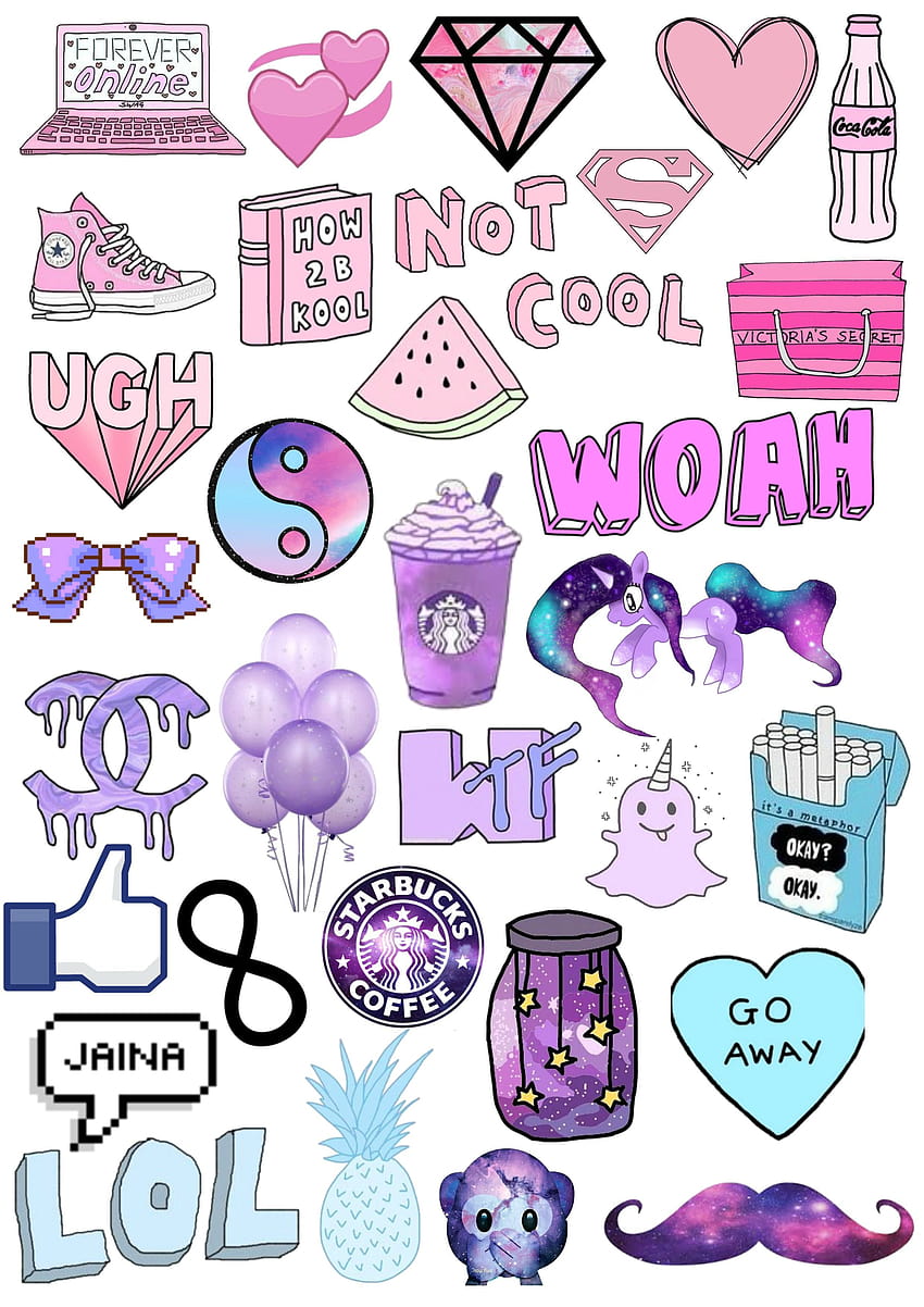 VSCO Aesthetic Cute Stickers, aesthetic stickers HD phone ...