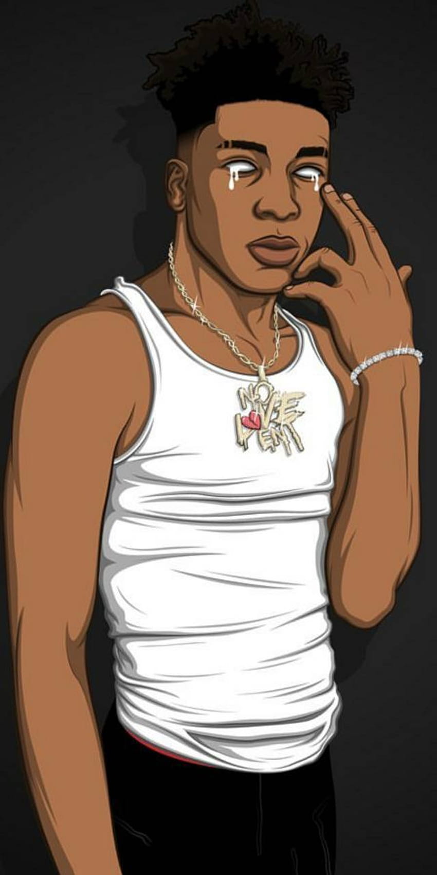 Nba Youngboy Cartoon, публикуван от Ethan Thompson, nle choppa animated HD тапет за телефон