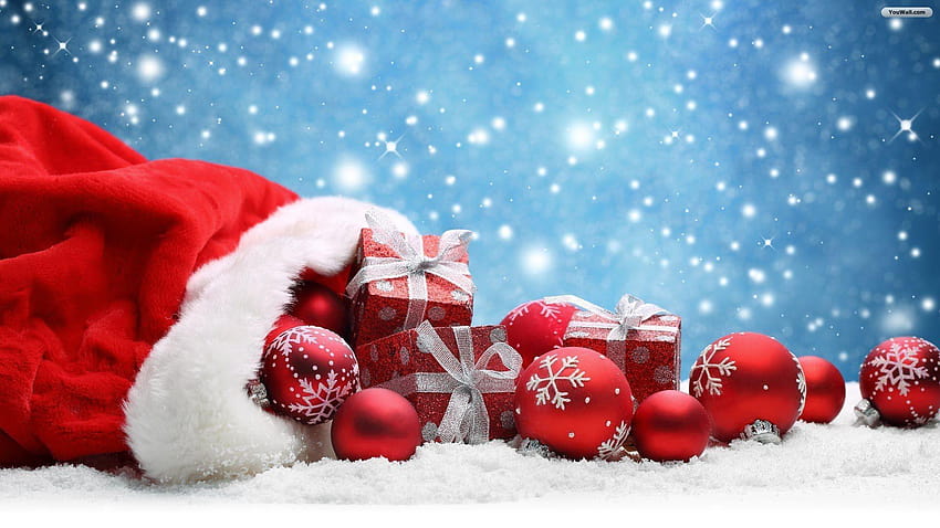 7 Christmas Present, santa gifts under tree HD wallpaper