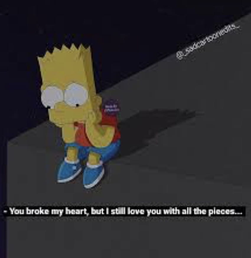 Pin on The Simpsons, aesthetic sad depression cartoon character HD phone wallpaper