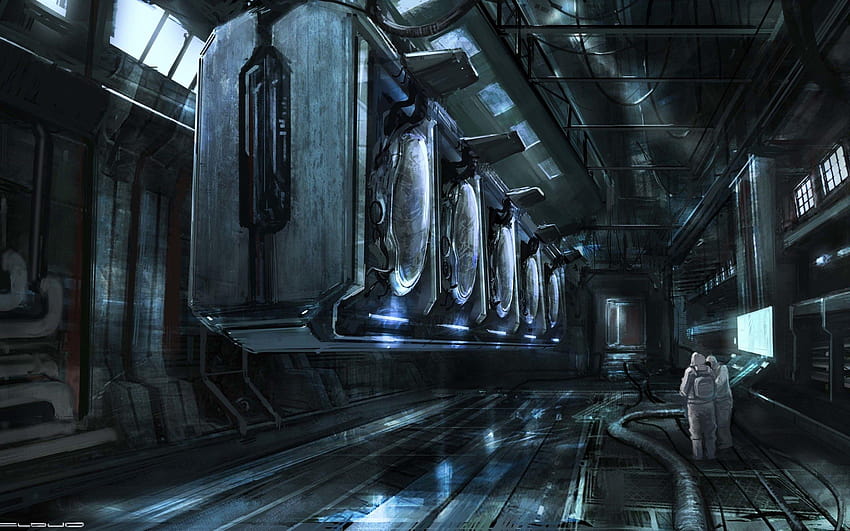 sci, inside spaceship HD wallpaper