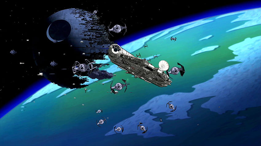 FAMILY GUY star wars sci, kartun pesawat luar angkasa Wallpaper HD