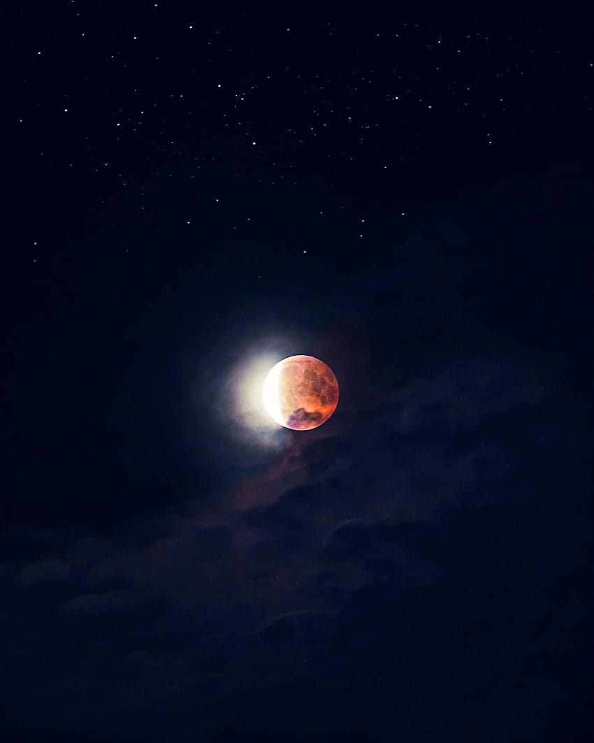 Universe Blood Moon Eclipse Android . You can, waning moon HD phone wallpaper