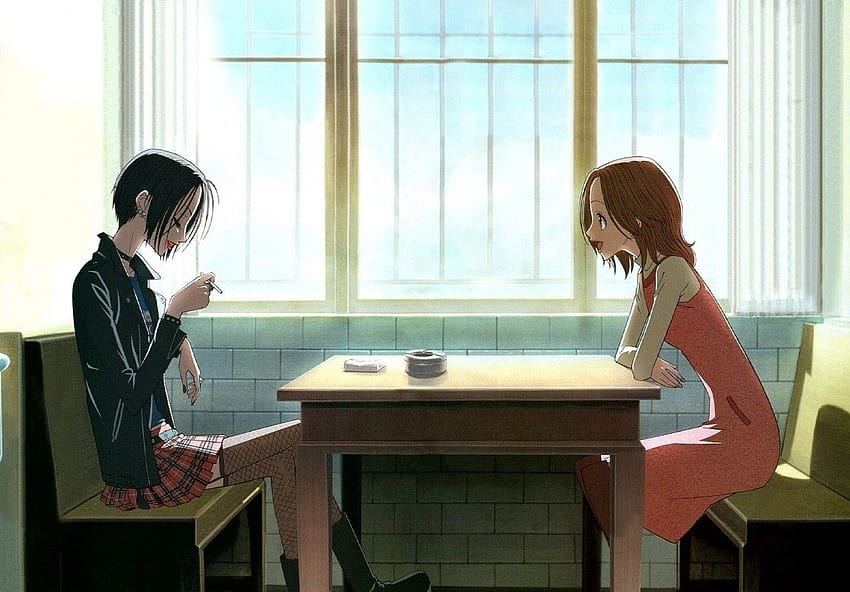 : Anime Girls, Klassenzimmer, Nana Osaki, Innenarchitektur, Nana Komatsu, NANA Anime, Konversation 1236x861 HD-Hintergrundbild