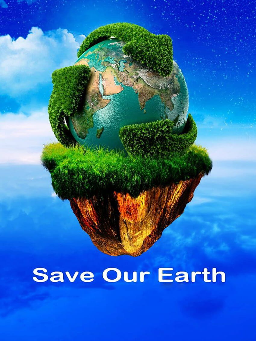 Happy Save Our Earth Day Green, joyeux jour de la terre Fond d'écran de téléphone HD