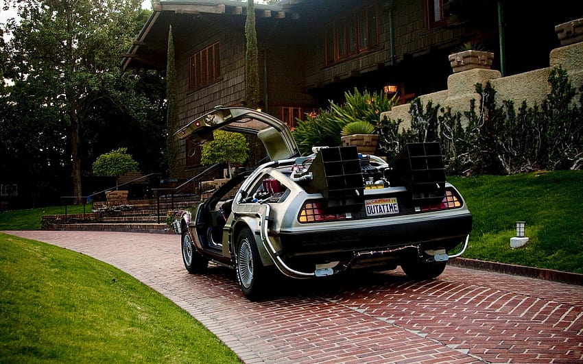 Автомобил: DeLorean DMC 12 Автомобил в „Завръщане в бъдещето“, dmc delorean HD тапет