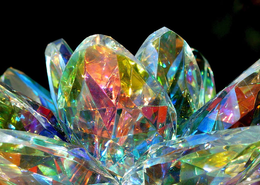 Loto di cristallo, pietra preziosa Sfondo HD