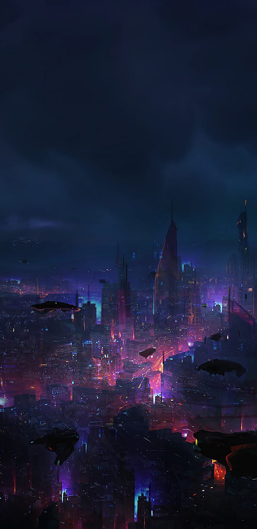 Cyberpunk City Night Scenery Sci, redmi note 7 HD phone wallpaper | Pxfuel