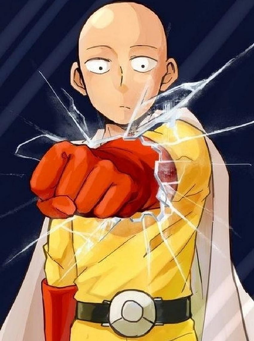 240x320 Resolution Cool Saitama HD One-Punch Man Art Android