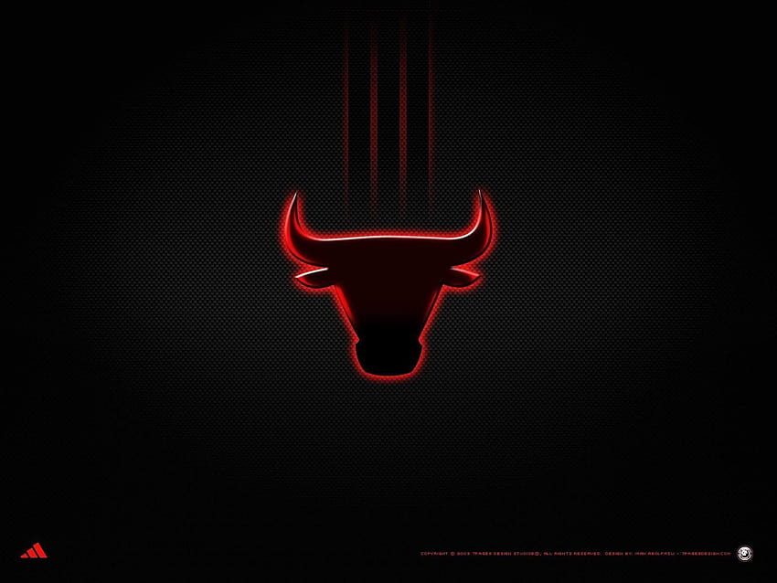 Chicago Bulls Logo Posterisiert NBA 1920×1080 HD-Hintergrundbild