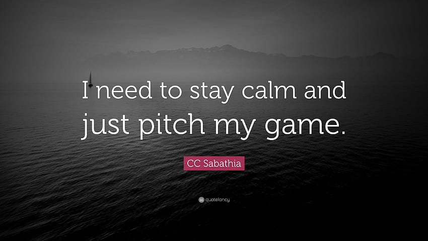 CC Sabathia Quote: “I need to stay calm and just pitch my game HD wallpaper