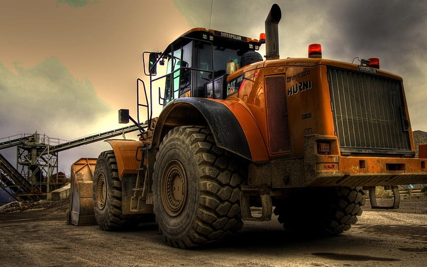 12 Wheel Loader HD wallpaper