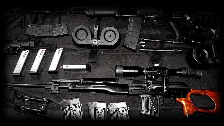 AK47 i Dragunov, AK47 i Dragunov iPhone, pistolety ak 47 Tapeta HD