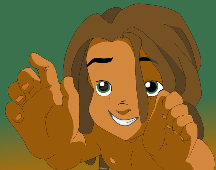 Walt Disney's Tarzan Little Tarzan, tarzan cartoon HD wallpaper | Pxfuel