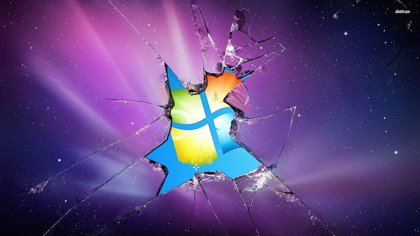 Minecraft Wallpaper: Broken Desktop (Windows 11) by zEnderDiamondz