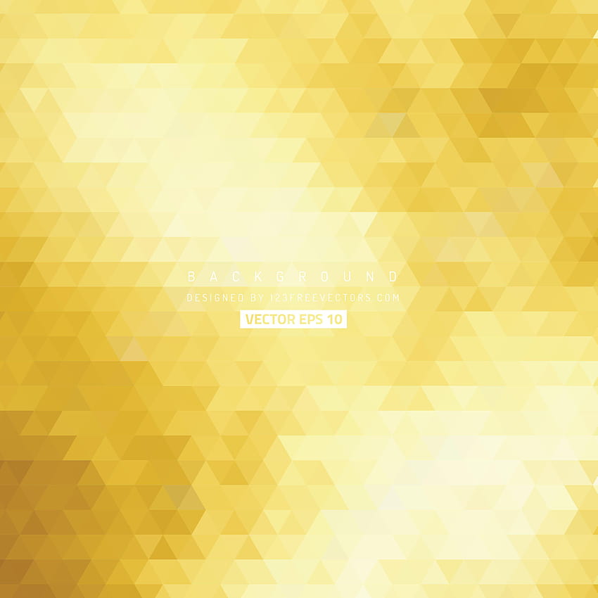 Metallic Gold Color Triangle Backgrounds, golden colour background HD phone wallpaper