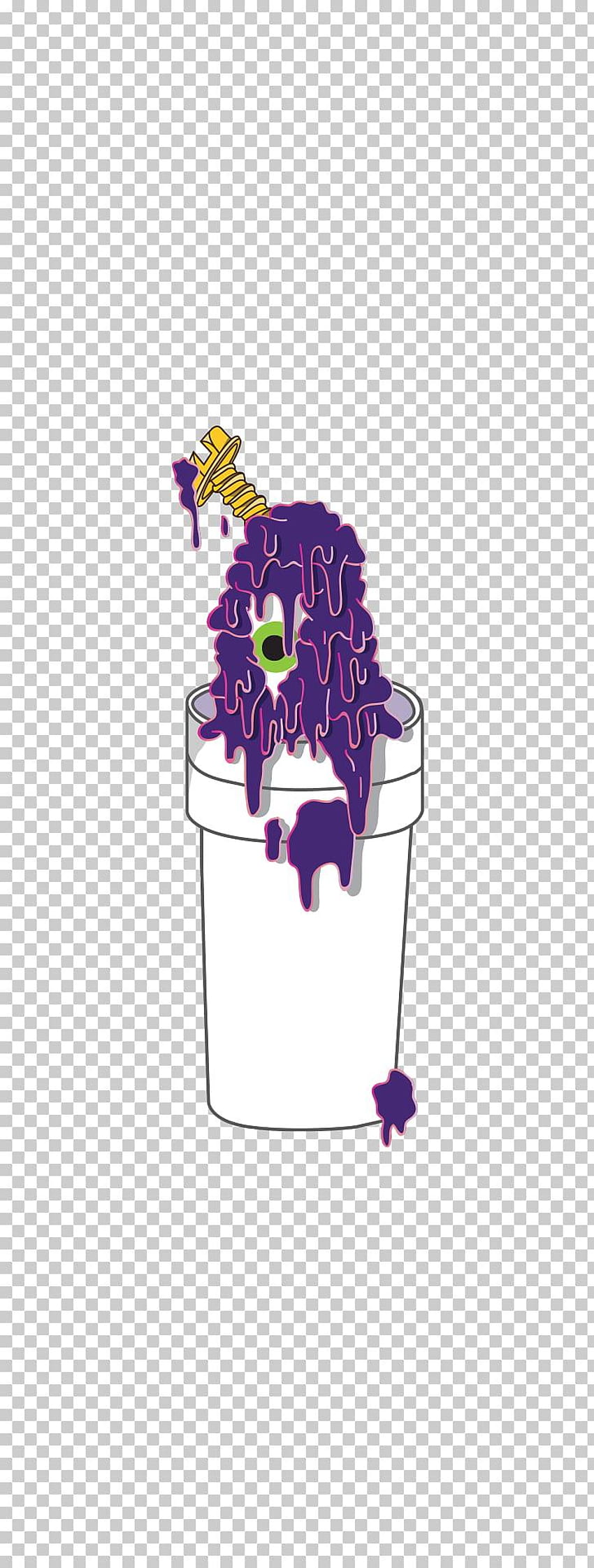 Purple drank Ultimate Monster War Happy Cat Kawaii Vaporwave, purple lean aesthetic HD phone wallpaper