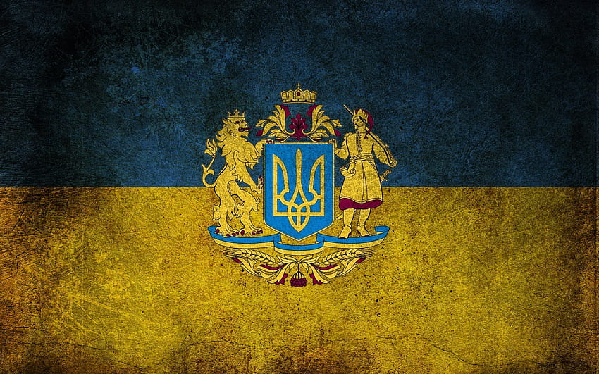 ucrania, bandera de ucrania, bandera ucraniana, escudo de armas con una resolución de 1920x1200. Alta calidad, bandera fondo de pantalla
