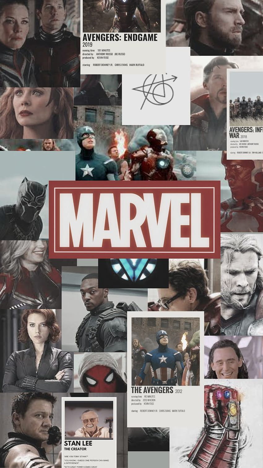 Marvel Phone, esthétique de la fonte des merveilles Fond d'écran de téléphone HD