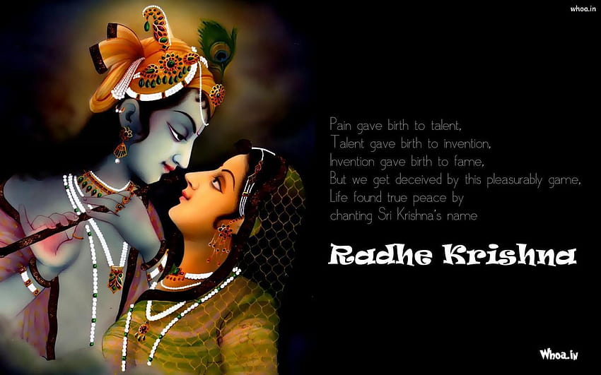 Radha Krishna , black krishna HD wallpaper | Pxfuel