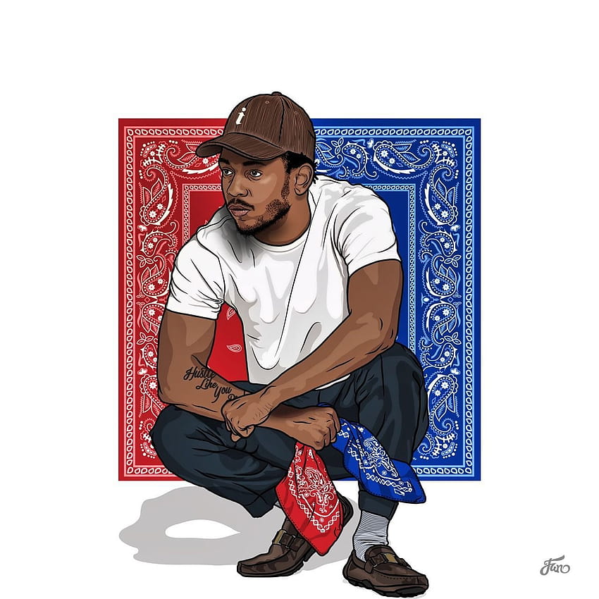 Kendrick Lamar Cartoon HD phone wallpaper