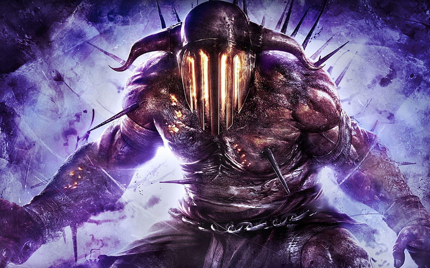 Tła God Of War GOW Ascension Hades Art Purple Devil, bogowie wojny Tapeta HD