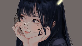 Cute anime girls glasses HD wallpapers | Pxfuel