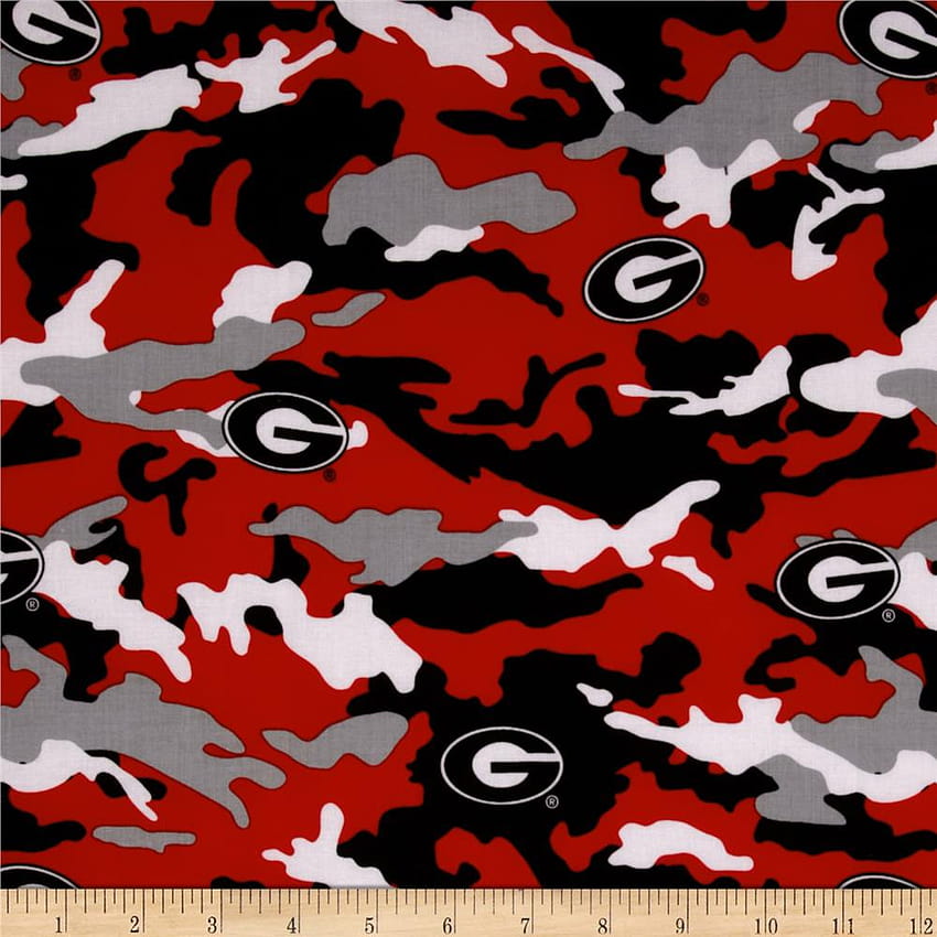 Collegiate Cotton Broadcloth University of Georgia Camouflage HD phone wallpaper