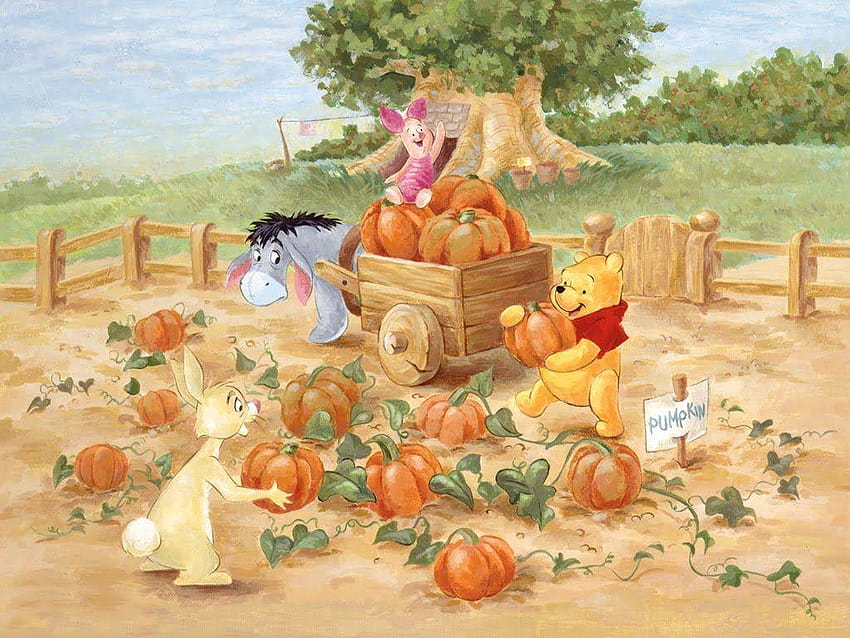 Winnie the Pooh Fall, disney fall HD wallpaper | Pxfuel