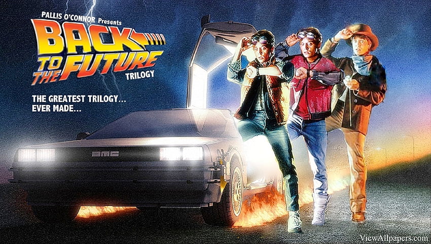 back to the future film series HD wallpaper