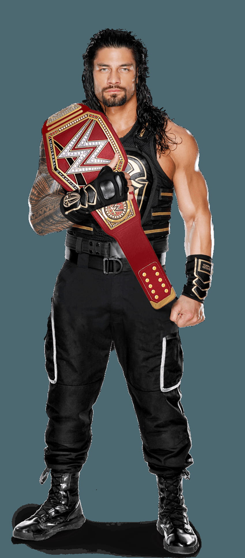 Roman Reigns WWE 유니버설 챔피언 2016 WWEMatchCard 제공, Roman Reigns 유니버설 챔피언 HD 전화 배경 화면