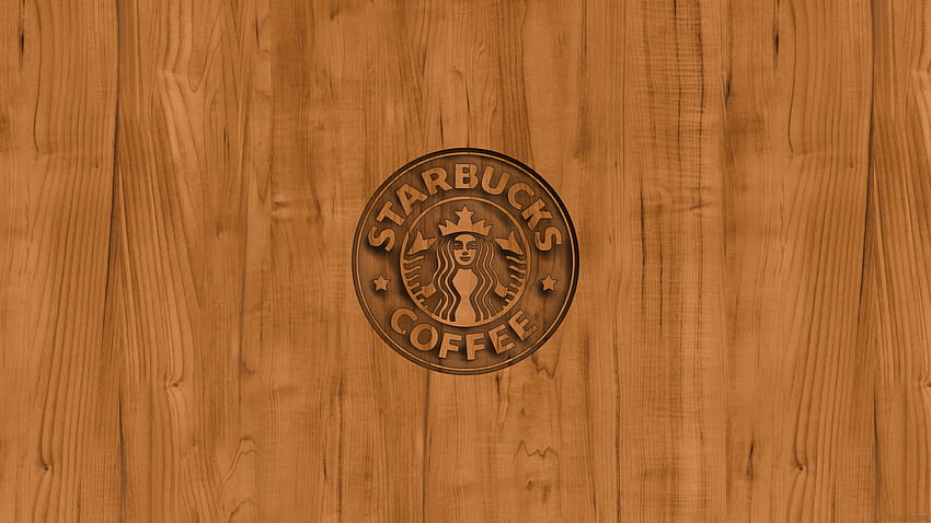 Starbucks Coffee Logo Wood von ~TomEFC98 auf deviantART HD-Hintergrundbild