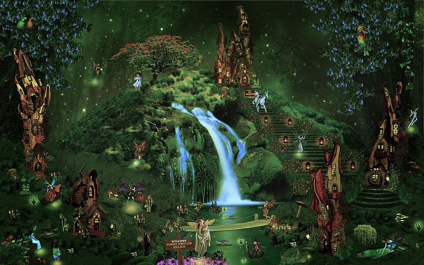 Fairy Garden HD wallpaper