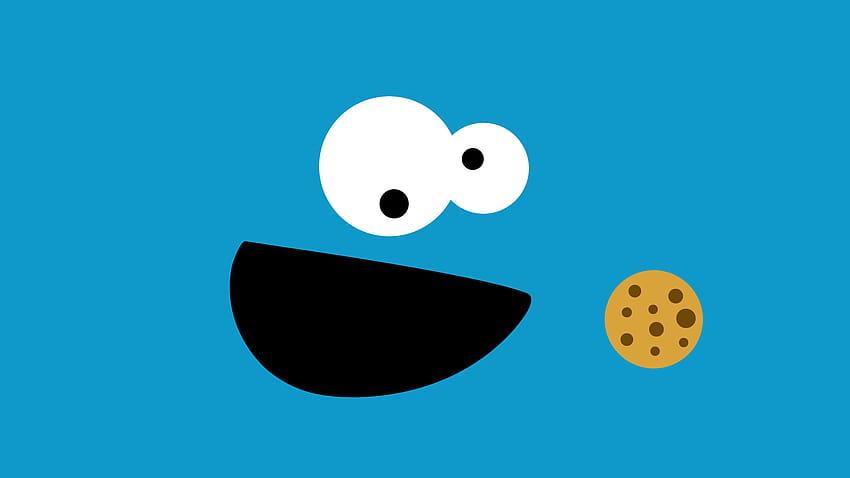 : minimalism, Cookie Monster, Sesame Street 2560x1440 HD wallpaper