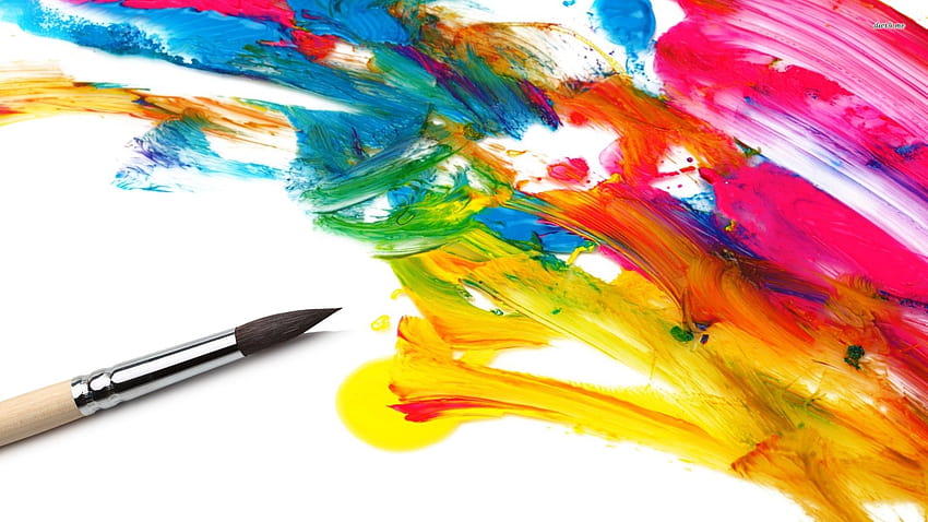 Artistic Paint Brush Stroke สีศิลปะ วอลล์เปเปอร์ HD