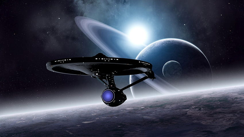 La nave espacial Universe Space, la nave espacial Star Trek fondo de pantalla