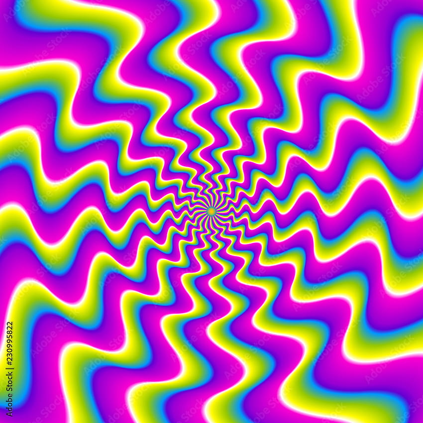 Fond arc-en-ciel coloré. Illusion de rotation. Stock Vector, illusions arc-en-ciel Fond d'écran de téléphone HD