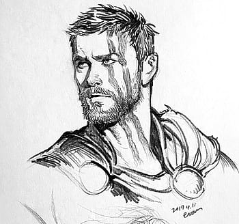 Thor sketch HD wallpapers  Pxfuel