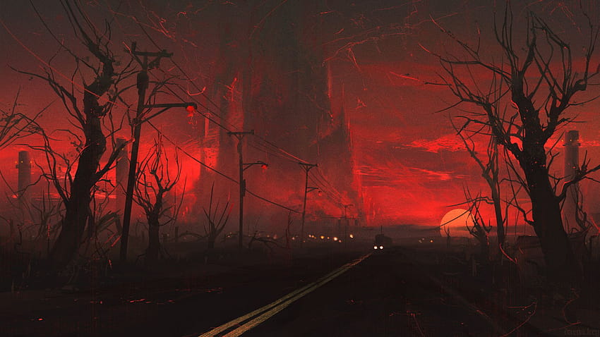 Kaf on Apocalypse, landscape grunge aesthetic HD wallpaper