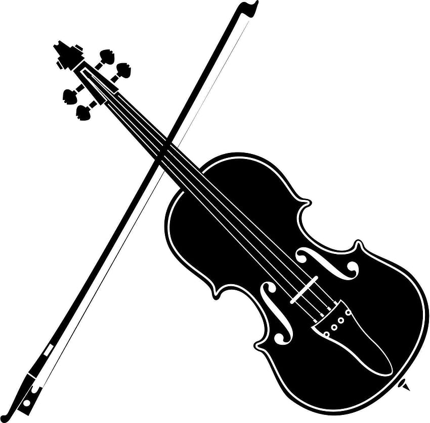 Black and white violin |