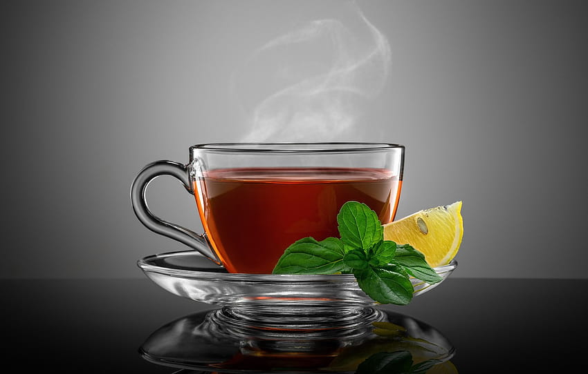 lemon, tea, hot tea , section настроения, lemon tea HD wallpaper