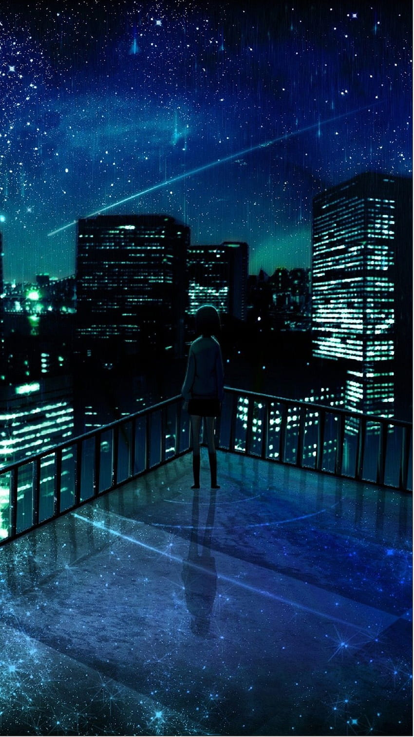 Anime Night City Phone, night city anime 1080x1920 HD phone wallpaper
