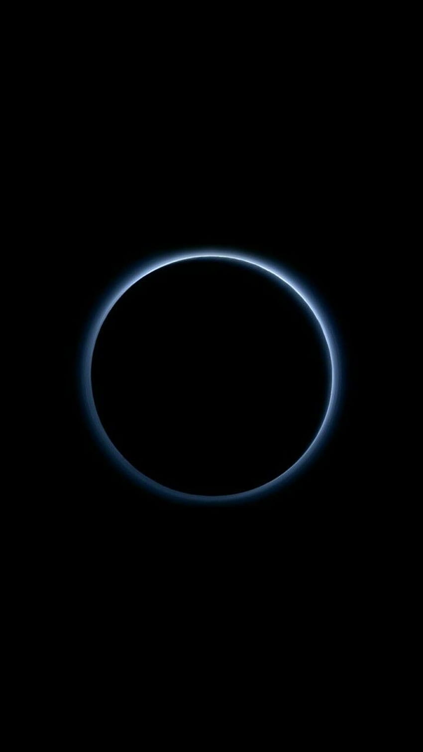 Eclipse negro azul, eclipse oscuro fondo de pantalla del teléfono