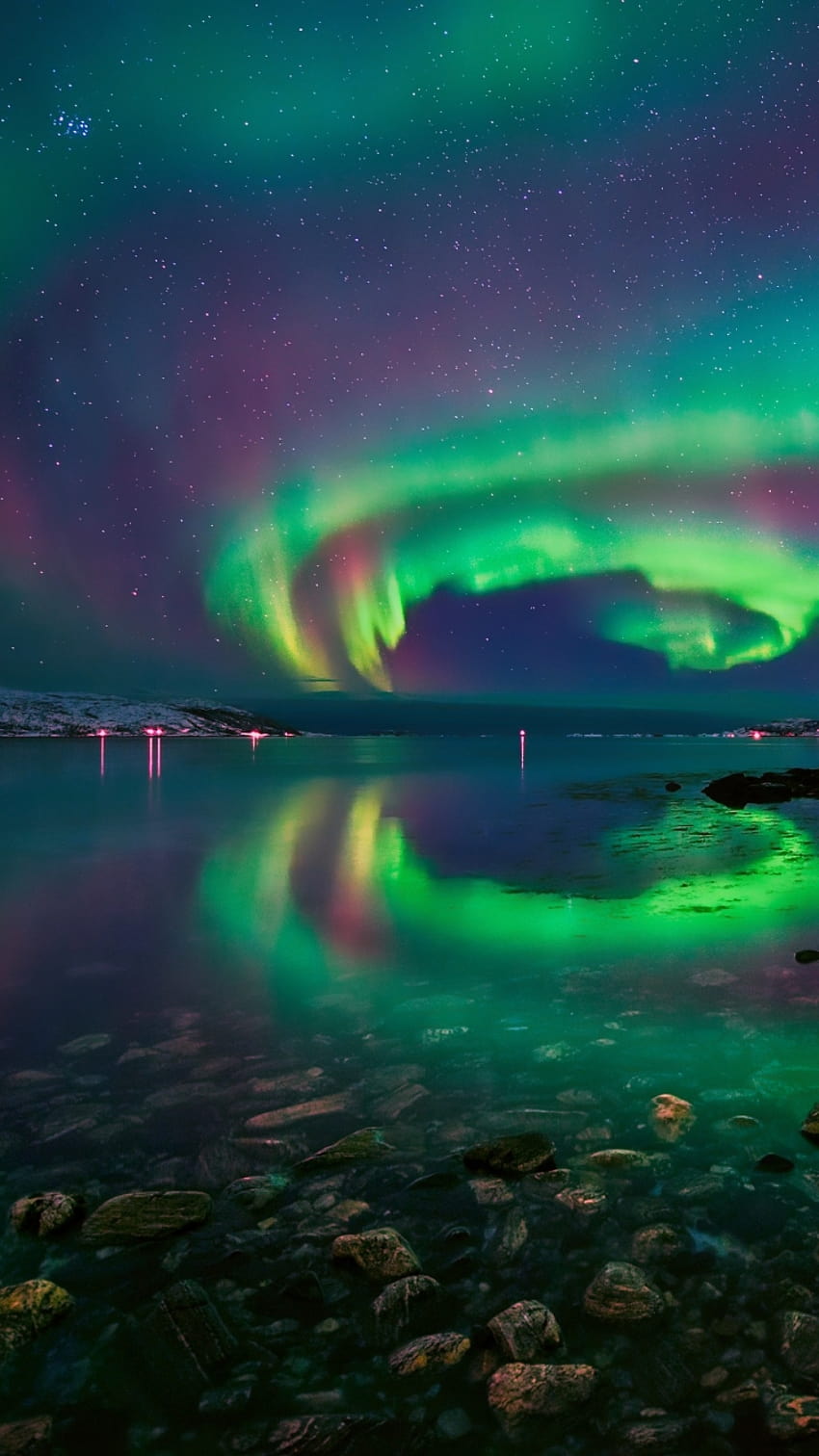 Aurora Borealis Norway Iphone, aurora borealis mobile HD phone wallpaper