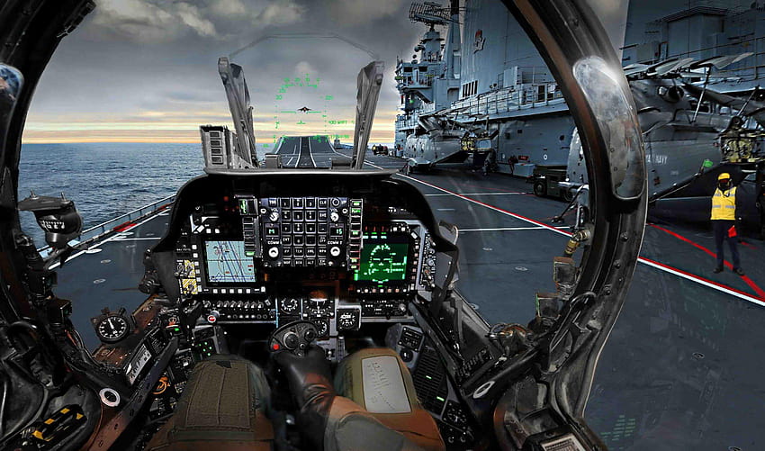 ] Jet Cockpit, visão do cockpit papel de parede HD
