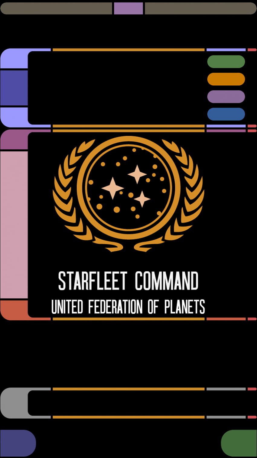 Star Trek LCARS iPhone, Sternenflottenkommando HD-Handy-Hintergrundbild