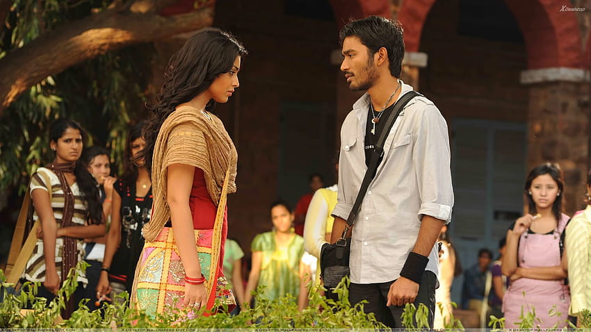 Shriya Saran N Dhanush Nel film Tamil Kollywood Kutty, film dhanush Sfondo HD
