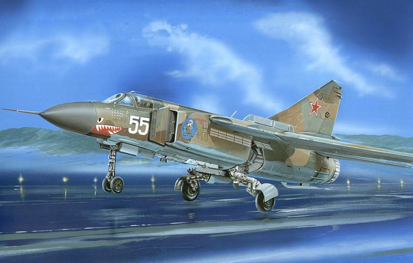 Krieg, Kunst, Flugzeug, Malerei, Jet, Mikoyan, Mikoyan Gurevich Mig 23 HD-Hintergrundbild